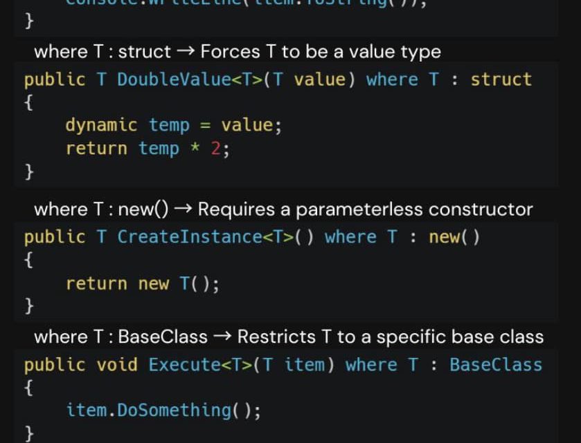 C# Constraints giúp bạn kiểm soát dữ liệu như thế nào?